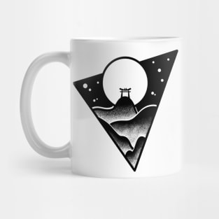 Japanase Mountain Moon Mug